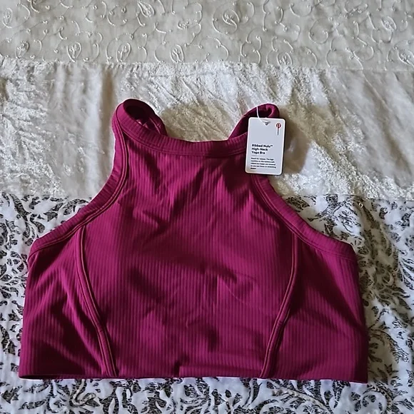 Lululemon Ribbed Nulu High-Neck Yoga Bra - Picture 1 of 7